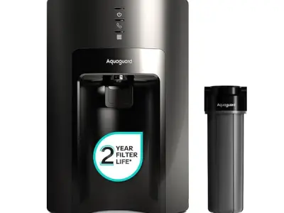 Aquaguard Sure Delight UV+UF 2X | 2 Year Filter Life | With Mega Sediment Filter | 6-Stage Purification | Suitable for Municipal Water Only (TDS <200 ppm) | India’s #1 Purifier*