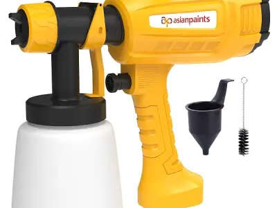 Asian Paints Trucare Paint Sprayer 550w with 800 Ml Container|Electric Paint Sprayer with 2M Long Cable & Vde Plug|2.5Mm Nozzle|Motor Speed Up to 32000 RPM/Min|Indoor & Outdoor Pai