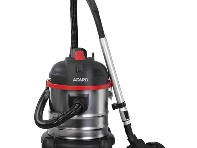 AGARO Ace Wet & Dry Vacuum Cleaner for Home, 1600 Watts, 21.5 kPa Suction Power, 21 litres Tank Capacity, for Home Use, Blower Function, Washable 3L Dust Bag, Stainless Steel Body