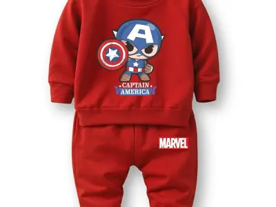 minicult Mickey cotton Kids Coords matching Tshirt and pant set with character print (Pack of 1)