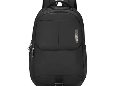 Safari Forge 34L Laptop Backpack, 3 compartments, Raincover, Antitheft pocket, Trolley Sleeve, Organizer, Bottle holder, Front pocket, College bag, school bag, Formal backpack, Col