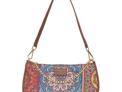 ZOUK Baguette Bag | Crossbody Bags for Women | Women's Handbags | Stylish Sling Bag for Woman | Vegan Leather Evening Bag | Travel & Office Use | Purse and Wallet