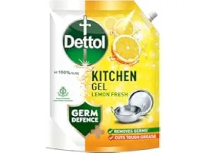Dettol Dishwash liquid and Kitchen Gel || Cuts Tough Grease || Remove germs || Lemon Fragrance