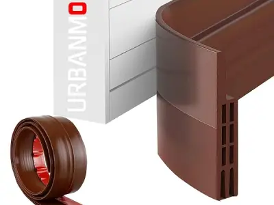 URBANMONK 39 Inch Silicon Door Bottom Sealing Strip | Self Adhesive Gap Filler Rubber | Guard Protector From Cockroach, Insect, Bugs, Air & Dust | (39 Inch, Brown)