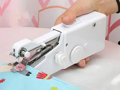 BBD kitchen shop Mini Sewing Machine for Home, Portable Handy Sewing Machine | Stitching Machine | Silai Machine for Home Tailoring Use With Bobbin