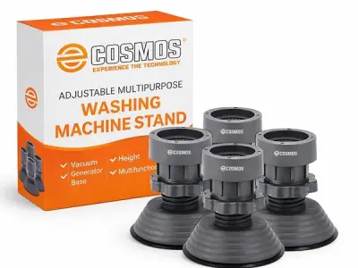 E-COSMOS® Refrigerator Stand, Washing Machine Stand,Furniture Base Stand, Fridge Stands for Single Door and Double Door (Pack of 4) (Pyramid)