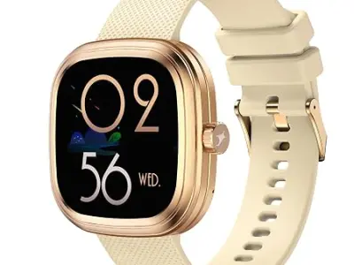 Fastrack Ryz Smart Watch For Women with 1.72” Super Ultra VU Display,Dynamic 60Hz Refresh Rate,AI Voice,Functional Crown,1ATM,BT Calling,HRM,SpO2 & Multiple Menu Styles,24/7 Health