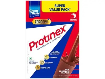 Protinex Rich Chocolate, 1 Kg | Get 40% daily protein requirement for strong muscles when prepared with 200ml milk | High Protein | Zero Added Sugar | Nutritional Drink for Men and
