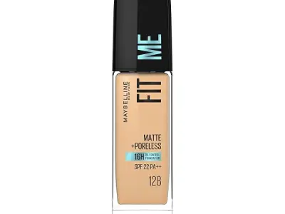 Maybelline New York Fit Me Matte + Poreless Liquid Foundation, 128 Warm | 30 ml