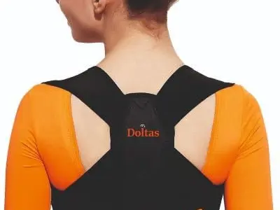 DOLTAS Clavicle Support – Posture Corrector Belt for Men & Women | Back Support Belt | Shoulder Support Belt for Shoulder Fatigue Relief & Upper Back Pain (Universal Size)