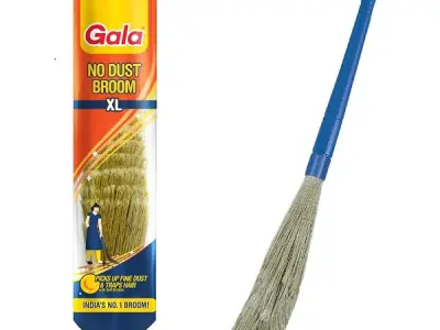 Gala No Dust Broom Extra Long (For Floor Cleaning Multipurpose, Fiber) (149629)