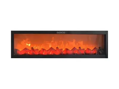 LED Electric Artificial Fireplace, USB or Battery Powered, Wall Mounted Decorative Flame Effect Light (Style 4)
