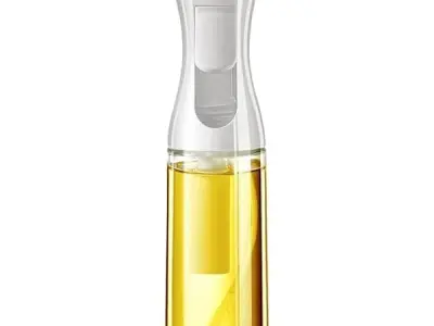 VOLRIX Oil Spray Bottle for Cooking, Premium Glass Oil Dispenser for Kitchen, Food Grade Refillable Oil Sprayer, Leak Proof Oil Spritzer for Air Fryer, Salad, Baking and Frying 200