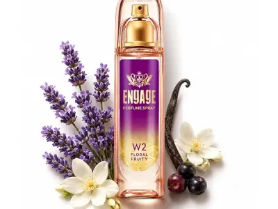 Engage W2 Perfume Spray for Women 120ml | Floral & Fruity |Berries, Orchid, Vanilla | 24 hr Freshness | Long Lasting | No Parabens | No Silicones| Dermatologically Tested |Crafted