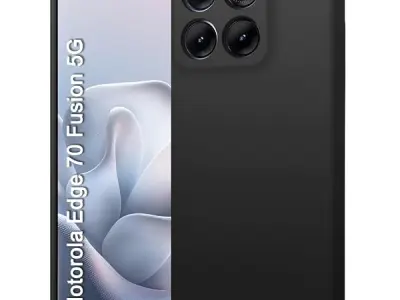 TheGiftKart Genuine Liquid Silicone Back Cover Case for Motorola Moto Edge 70 Fusion 5G | Soft Micro-Fibre Lining Inside | Camera Protection Bump | Shockproof Back Cover Case (Sili