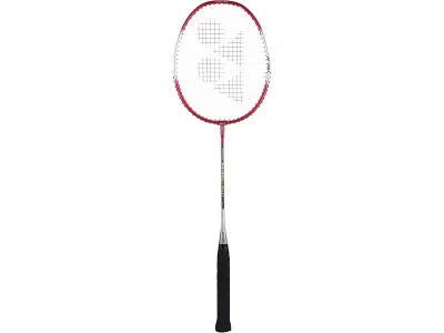 YONEX ZR 100 light Aluminium Strung Badminton Racket with Full Racket Cover (Red/White) | For B