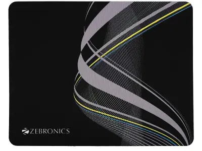 ZEBRONICS MSP-X1 Mouse Pad, for Speed and Precision Operation, Smooth Cloth Surface, Roll and Go, Optimised for All Mouse Sensors, Anti Slip Rubber Base, Surface of 232 x 182 mm