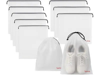 Lifelong Shoe Bags for Travel, Drawstring Travel Shoe Bags for Packing, Dustproof Portable Trav
