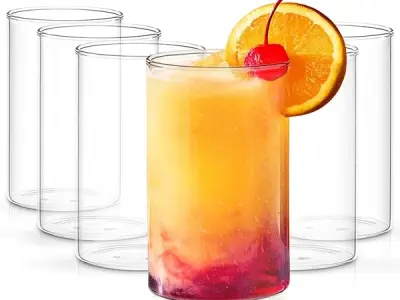 Borosil - Vision Glass Set, 295 ml, Set of 6, Transparent