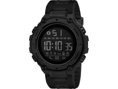 Shocknshop Digital Sports Stylish Multifunctional Electronic LED Black Dial Wrist Watch for Men
