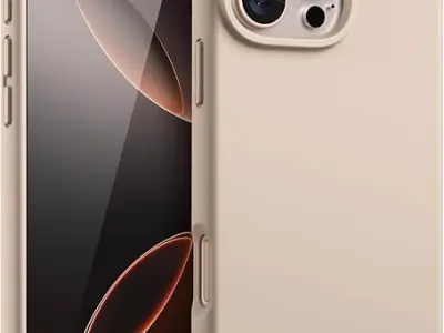 DIZORO Compatible for iPhone 16 Pro Case 6.3, Slim Liquid Silicone 3 Layers Full Covered Soft Gel Rubber Phone Case Protective Cover 6.3 Inch (Desert Titanium)