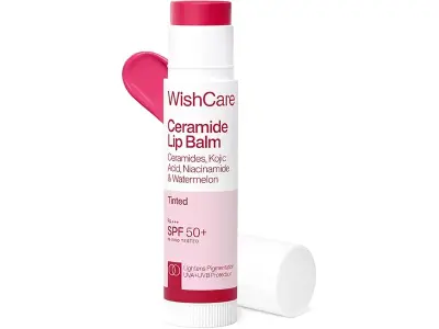 WishCare Tinted Lip Balm SPF 50 PA++++ | Brightening Lip Balm for Dark Lips | In-Vivo Tested |