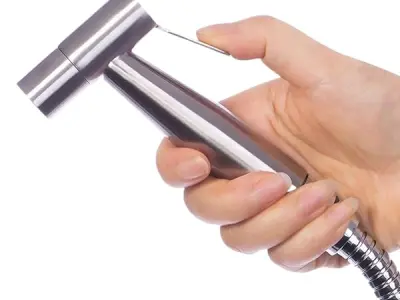 Marcoware Stainless Steel Health Faucet for Bathroom/Jet Spray for Toilet Shower Faucet, Silver, Brushed Finish