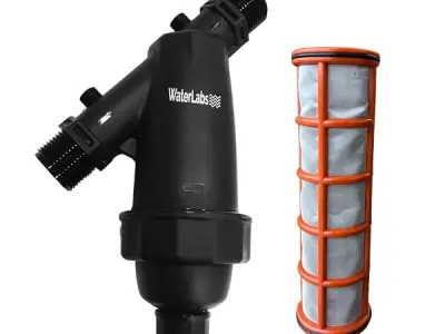 WaterLabs WL0925 Double Mesh Water Tank Filter | 37 Micron | SS 400 Grade Stainless Steel Mesh | UV Stabilized Material | 1 Year Warranty | Cleans Sand, Dirt & Sediments (1" Filter