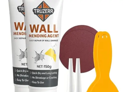 Truzerr™ Wall repair paste (150g x 2) wall putty paste, wall crack repair for walls Holes & Damage | wall crack filler, DIY wall paint repair | Wall putty Filler, putty paste, wall