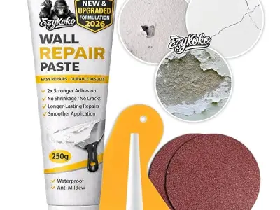 EzyKOKO Wall Repair Paste tube for Filling Cracks and Holes, Easy wall repair kit Waterproof crack filler paste wall mending agent (250g)