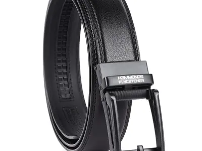 HAMMONDS FLYCATCHER Genuine Leather Belt for Men, Premium Leather Belt with Auto Lock mechanism, Mens Belt Leather Branded with Slide Lock for Everyday Wear