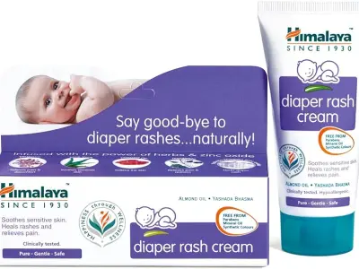 Himalaya Baby Diaper Rash Cream (100g) | Relieves Rashes, reduces Redness & Irritation | With A