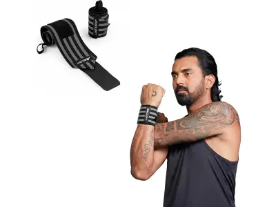 Boldfit Wrist Band for Gym Workout Wrist Support for Gym Straps for Men Hand Band Strap for Man