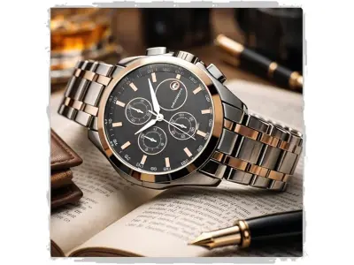 AMERICANVIBER® Affordable Men’s Wrist Watch Under 500 | Classic Round Dial | Quartz Movement |
