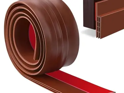 JICOOT Door Draft Stopper | Silicon Door Bottom Sealing Strip | Self Adhesive Door Gap Filler Rubber | Door Bottom Sealing Strip Guard | Protector from Cockroach, Bugs, Air&Dust 1M