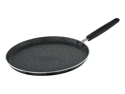 Prestige Omega Granite Non-Stick Dosa Tawa 30cm | 5-Layer Coating | Gas & Induction Compatible | PFOA Free | Metal Spoon Friendly | Sturdy Handle | Dishwasher Safe | 2Y Warranty |