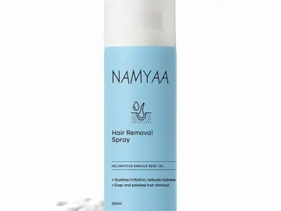 Namyaa Hair Removal Cream Spray | Painless Body Hair Removal for Legs, Underarm & Bikini line Spray (1)