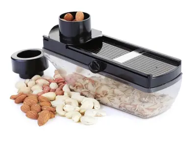 Ganesh Plastic Vegetable Slicer & Dry Fruit Cutter, Black