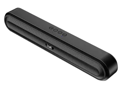 boAt Aavante Bar 490 10W Signature Sound, Dual Full-Range Drivers,7 HRS Battery, Built-in Mic,2.0 CH, Free Music Streaming on JioSaavn, Bluetooth Sound Bar, Soundbar Speaker (Class