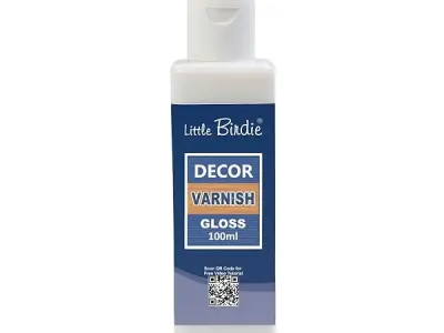 Little Birdie Decor Varnish 100ml - Gloss | for Ultimate Weather Protection & Durable Gloss Finish | Non Yellowing | Artist's Varnish for Acrylic & Oil Painting