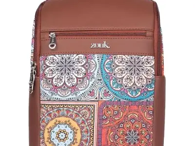 ZOUK Amalia Daypack |Padded Tablet Compartment | Adjustable Straps | Water-Resistant | Men and Women | Daily Use | Lightweight |Smart & Compact |Comfortable & Stylish