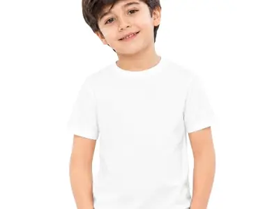 Kids Round Neck Boys Tshirt | Short Sleeves | Natural Organic 100% Cotton Soft Comfortable Fabric | School Plain Color Original Branded Half Sleeve | T-Shirt for Boy Kid | Sleepwea