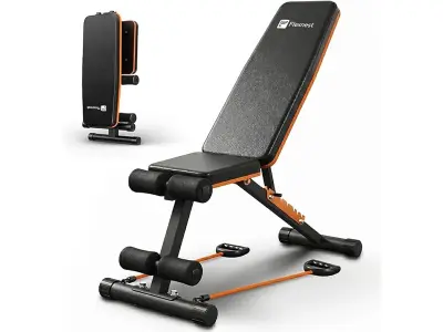 Flexnest Commercial Grade Adjustable And Foldable Gym Bench Incline,Decline & Flat 250 Kg Capac