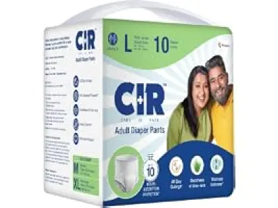 CIR Adult Diaper Pants Style | Adult Diaper Large Size (L)|Waist (90-120cm I 35 - 47 ) |10 hr A