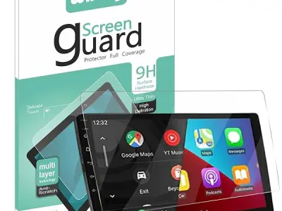 Wisely Premium Screen Guard For 9 Inch Android Car Stereo Touch Display Protector Accessories navigation system, Easy Installation Kit, HD Clear