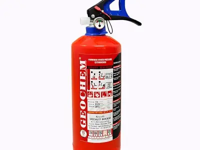 ABC Multipurpose Dry Powder Fire Extinguisher – ISI Certified, Portable & Easy to Use – for Home, Office, Car, Shop, Kitchen – Fire Safety Equipment (2kg)