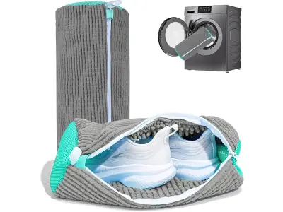 Glivary Shoe washing machine bag, Laundry shoe pouch for washer and dryer, Reusable and Durable