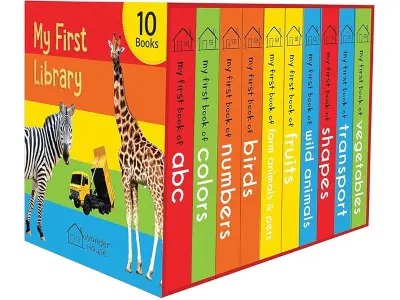 My First Library Boxset For Kids (10 Board Books) | Ages 0–3 Years | Early Learning | Gift Set
