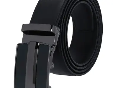 Labnoft Men's Auto Lock Vegan Leather Belt
