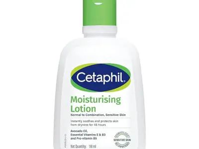 Cetaphil Moisturising Lotion 118 ml for Dry to Normal & Sensitive Skin | 48H Hydration with Niacinamide, Panthenol & Glycerin | Fragrance-Free, Non-Greasy, Dermatologist Recommende
